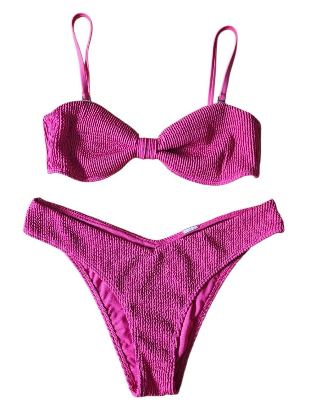 Abercrombie & Fitch sz M Ribbed Bikini Bathing Suit Strapless Option
